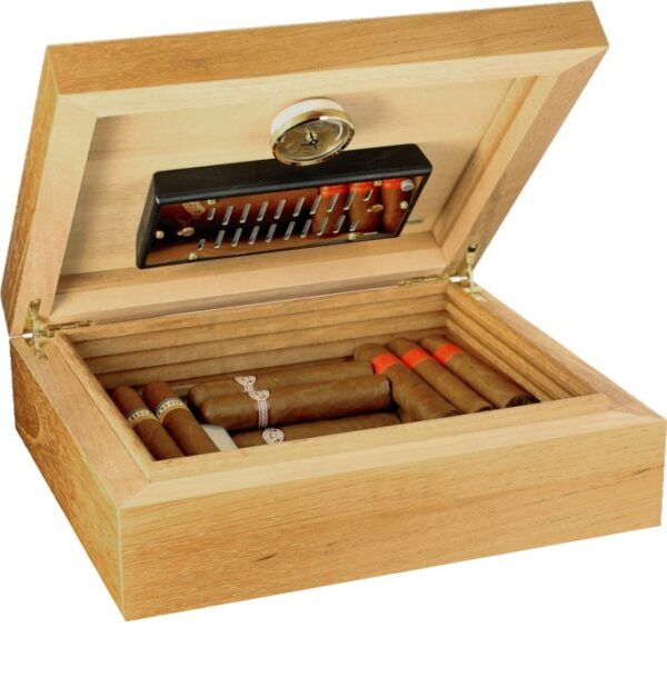 Adorini Torino Cedro Deluxe Humidor + Cuaba Cigar Selection Compendium Cuban Sampler - Image 2